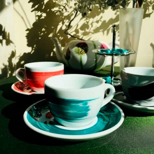 Чашка cappuccino 180 мл Green Teal Verona Millecolori Ancap 35119