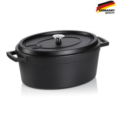 Кастрюля чугунная с крышкой Kela Minero 34 см 7,5 л 12433