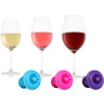Пробка вакуумная для хранения бутылки вина Vacuum Wine Stopper pink/blue/purple Vacu Vin 8850606