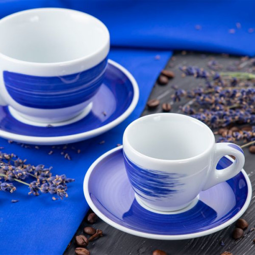 Чашка cappuccino 260 мл Blue stroke B Ancap 35127