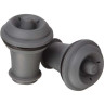 Пробка вакуумная для хранения вина в бутылке Vacuum Wine Stopper grey Vacu Vin 8840612