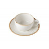 Чашка чайная 200 мл с блюдцем 160 мм в наборе (322125 + 132115) Seasons Beige Porland