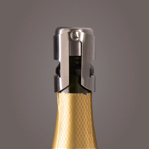 Пробка для бутылки шампанского Champagne Stopper silver Vacu Vin 18813606
