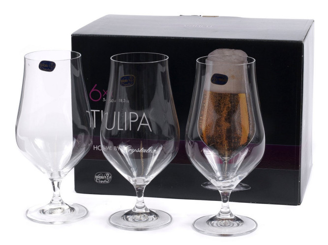 Бокалы Tulipa 540мл для пива 6шт Bohemia 40894/540