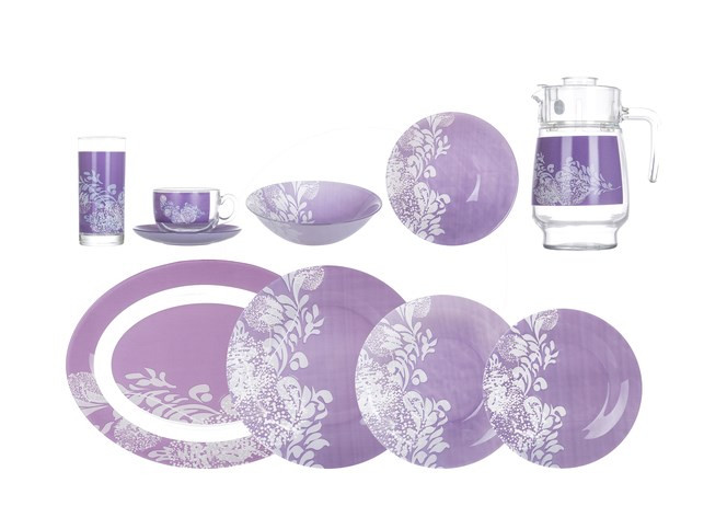 Сервиз Luminarc Piume Violet 45 пр N2627