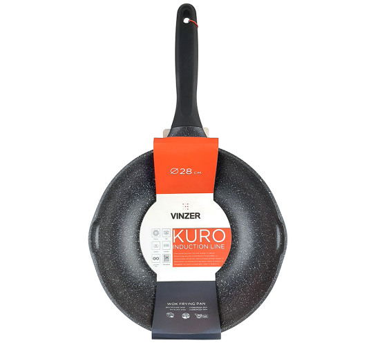 Сковорода WOK без кришки Kuro Induction Line 28 см Vinzer 50425
