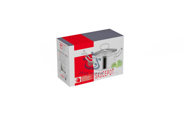 Кастрюля с крышкой Mini series 14 см 1,2 л Vinzer 89087