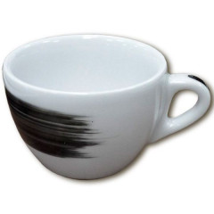Чашка caffe latte 350 мл Black stroke B Ancap 35139