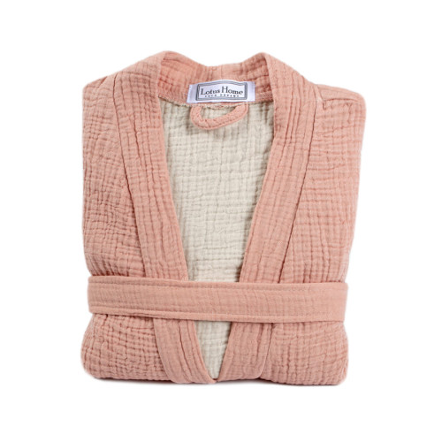 Халат Lotus Home - Motty пудровый S/M svt-2000022284486