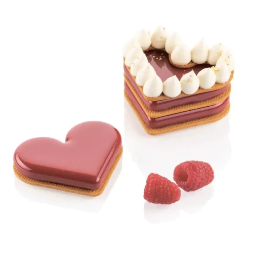 Силиконовая форма для десертов LEVEL HEARTS 35 мл Silikomart 36437